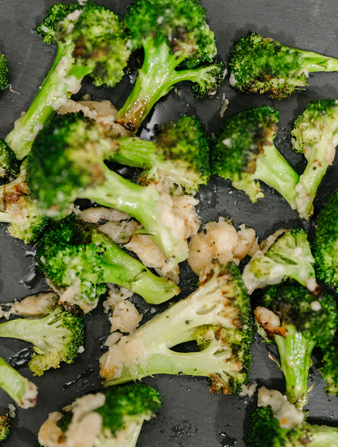 Roasted Broccoli with Garlic and Parmesan