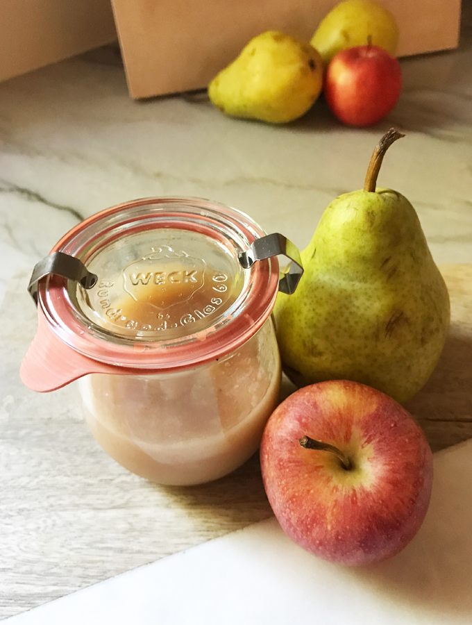 Pear Apple Sauce From Scratch In 20 Minutes