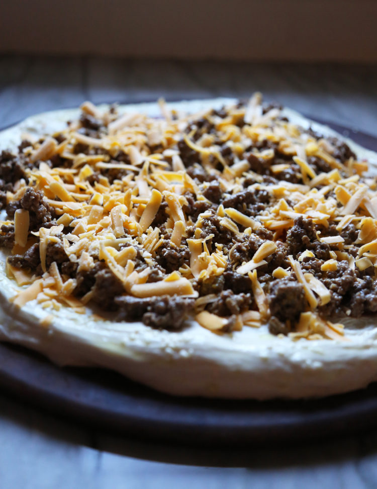 cheeseburger pizza recipe