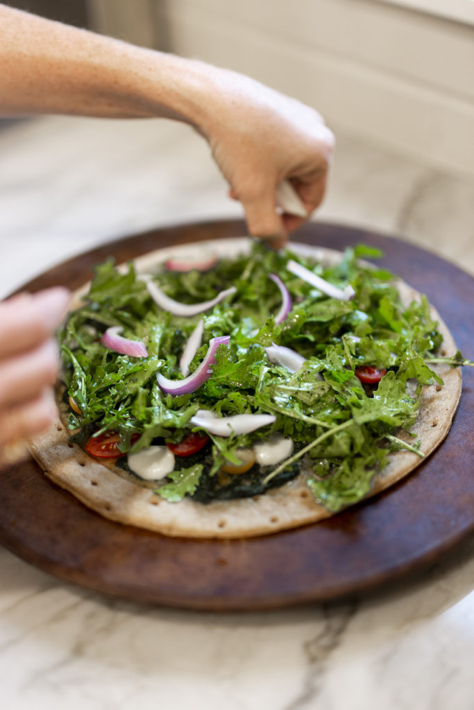 salad pizza