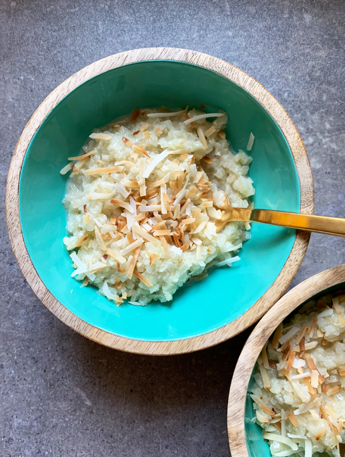 Sweet & Salty Cauliflower Coconut Rice