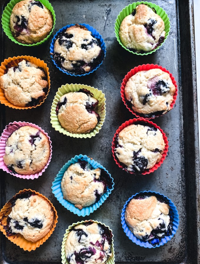 Lemon Blueberry Muffins (or are they cupcakes?)